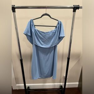 Blue off the shoulder dress size XL